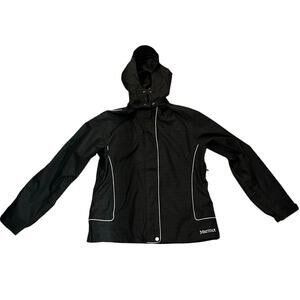 Marmot Black Parka Coat with Hood